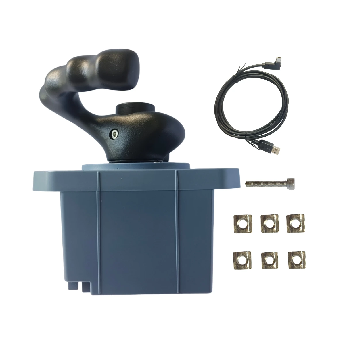 WINWING NWS 32 Flight Simulation Steering Tiller Nose Wheel Steering Tiller Left-Handed/Right-Handed  1.0 for XPlane MSFS 2024