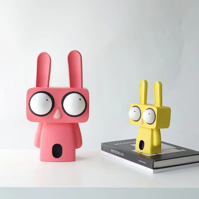 

Современный минималистичный орнамент в виде кролика в скандинавском стиле для гостиной, прихожей, входа, элитная милая скульптура кролика, украшение для дома FYFM