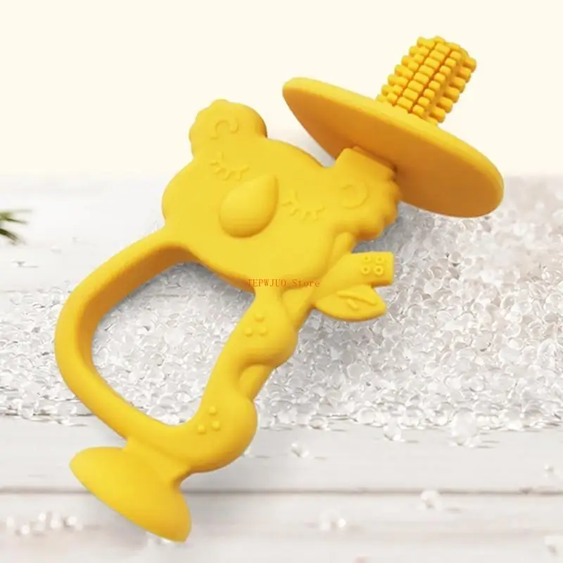 لعبة U50F Teether مضغ مع قاعدة شفط Baby Baby Beaben