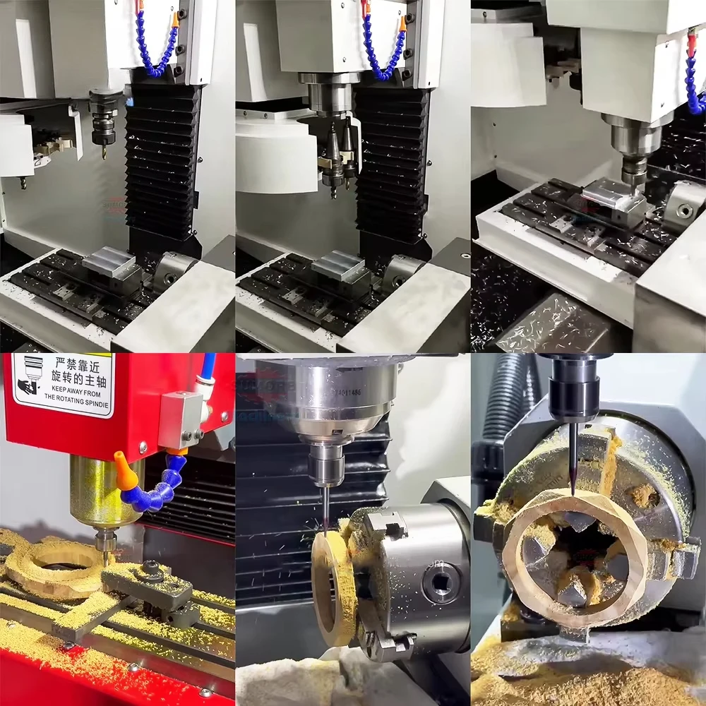 XH7115B Mini CNC Milling Machine Machine 4 Axis Machining Center SP2215M