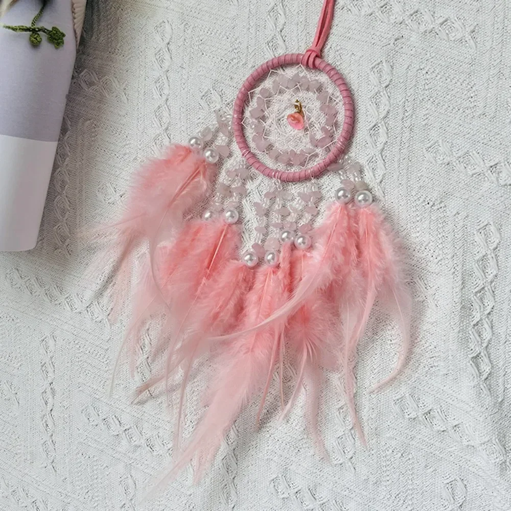New Hanging Ornament Dream Catcher Car Rear View Mirror Wind Chimes Wall Hanging Pendant Feather Room Decorations