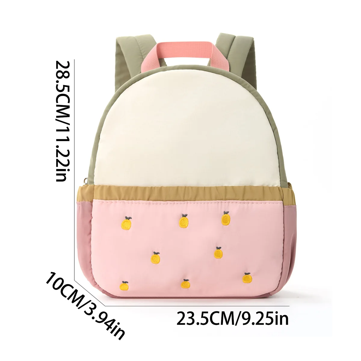 Mochilas para niños, lindas mochilas escolares con bordado de manzana para guardería, mini mochilas de viaje para bebés y niños pequeños