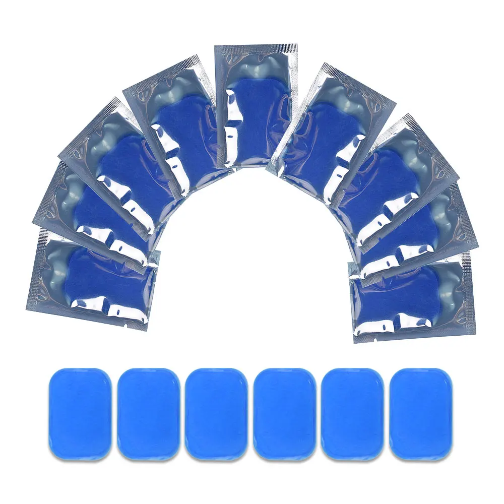 

6x4 см гидрогелевые гелевые подушечки EMS тренажер для брюшного пресса, рук, бедер, самоклеящиеся пластыри, фитнес-стимулятор мышц, массажер для похудения, гель