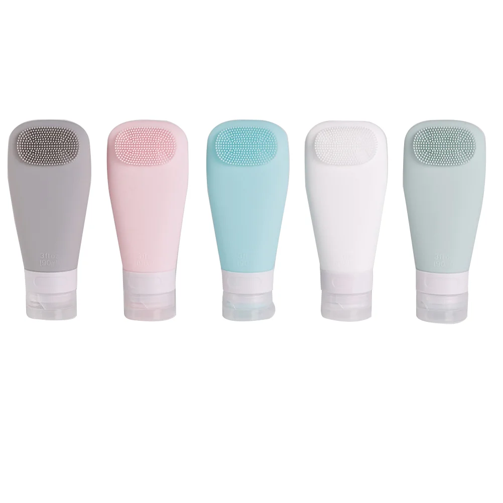 

5 Pcs Silica Gel Bottle Travel Bottles Shampoo Toiletries Container Filling Sector