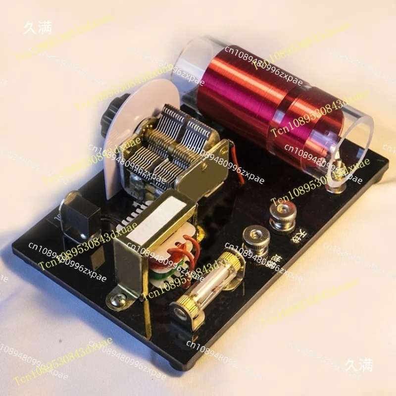 Ore radio, dual loop, air variable capacitor, diode detector, with impedance converter,