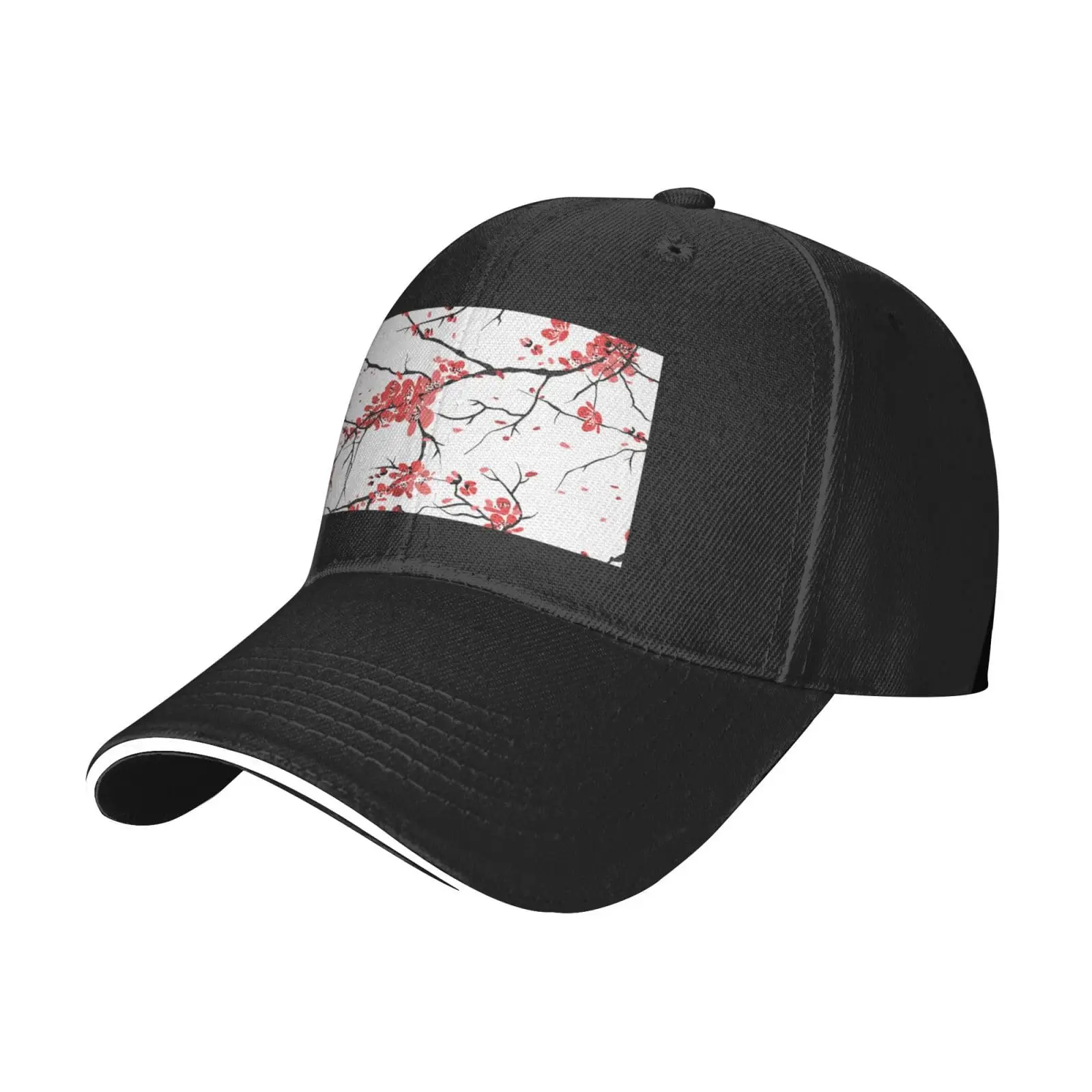 

Delicate Cherry Blossoms Baseball Cap Sandwich Duck Tongue Hat Spring Summer Unisex Fashion Sports Outdoor Travel Daily