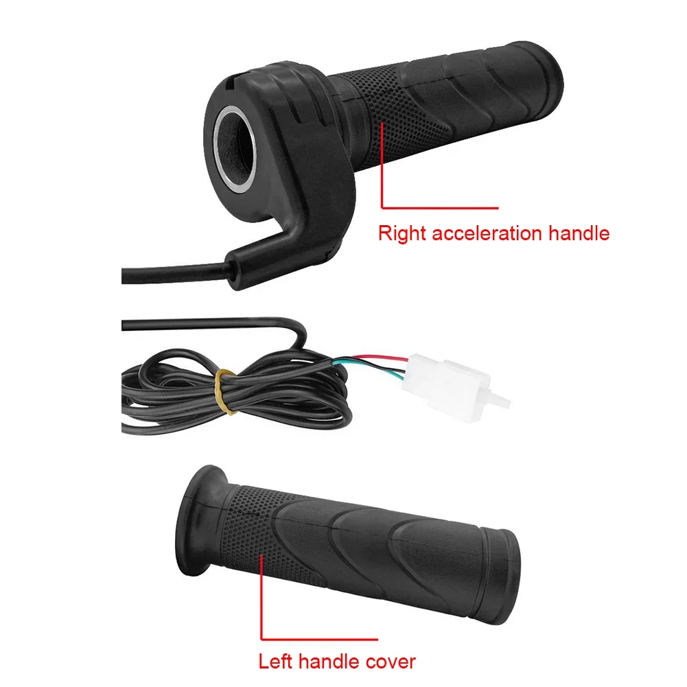 Universal Ebike Throttle 24V 36V 48V Electric Bicycle Throttle Handle Rubber Electric Bicycle Accelerator Motorcycle Accessories