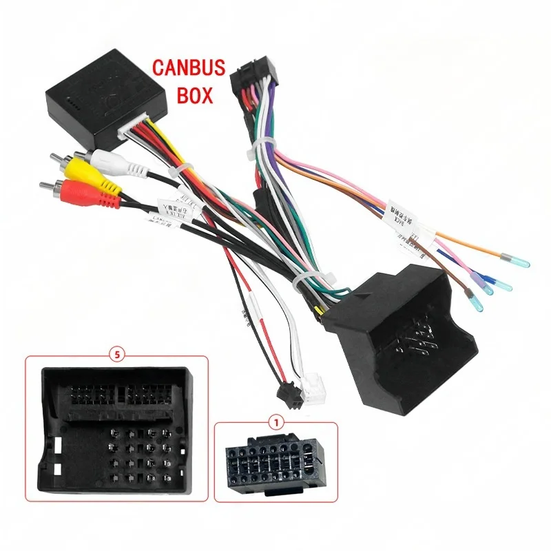 

Radio Wiring Harness CAN Bus Decoder Plug to ISO Connector Car Android Cable Adapter for MG ZS HS GS Roewe 20T