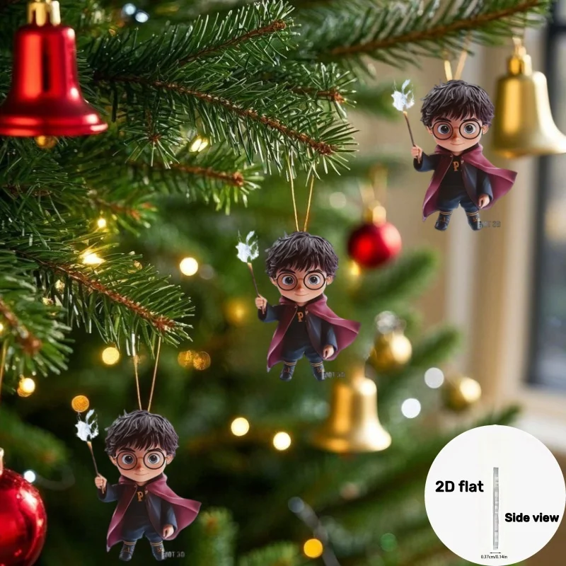 

2D Flat Acrylic magic boy car pendant car hangings backpacks auto accessory home festive decor voiture accessories car gadget