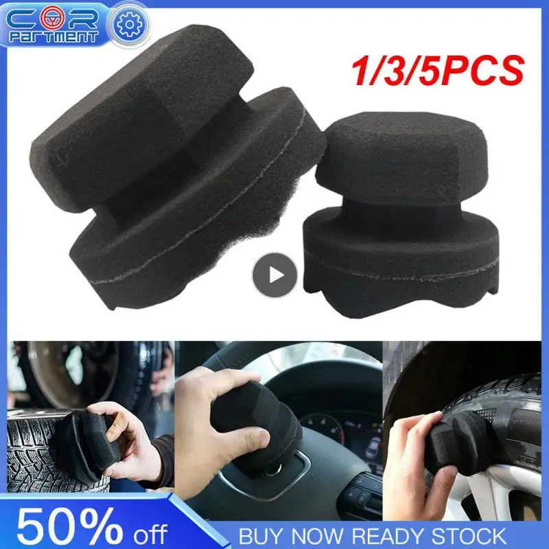 

1/3/5PCS Car Wax Polishing Sponge hexagonal grip applicator hand tire wax sponge High Density Foam Sponge For Auto Waxing