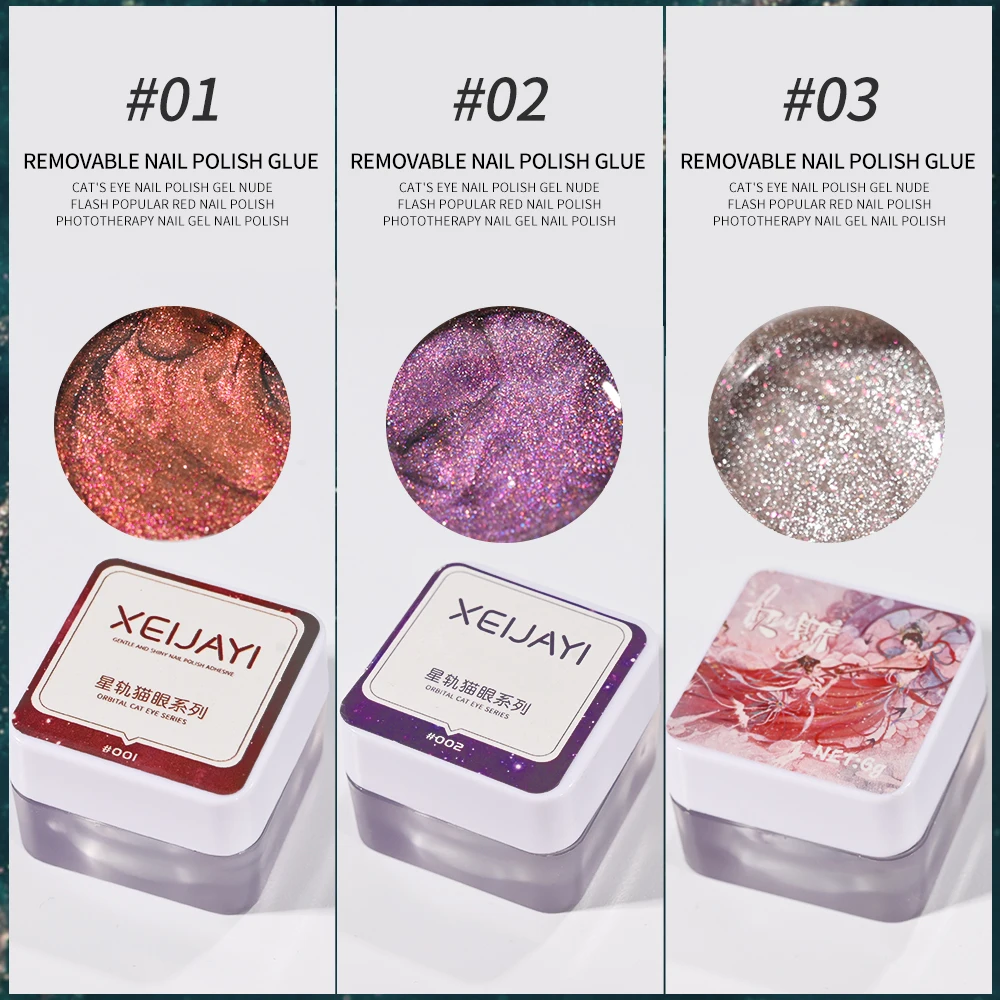 6 ml/Glas Schokolade Katzenauge Herbst Winter Serie Magnetischer Gelpoliermittel Nagelgelmantel Semi Permanent UV LED Abnehmbarer Maniküre-Lack