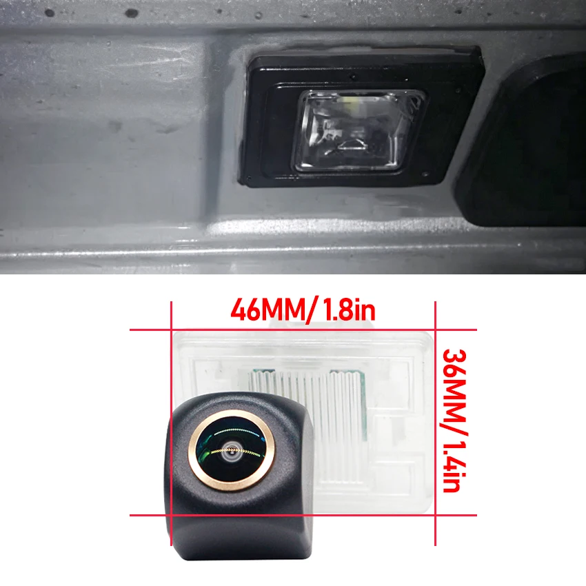 HD 720P Golden Fisheye Car Reverse Backup Rear View Camera For Mercedes Benz GLK Class X204 SLK SLC R172 GLC X253 C253 X253 X254