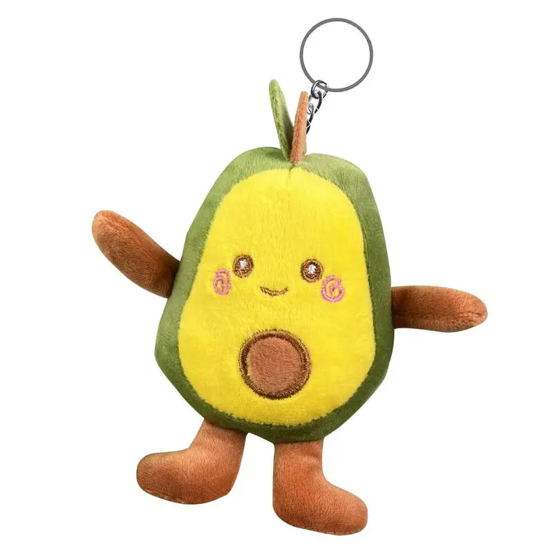 Plush Avocado Keychain Cute Small Plush Keychain Key Chain For Women Or Girls Bags Purse Backpack Accessories Avocado Key Chain