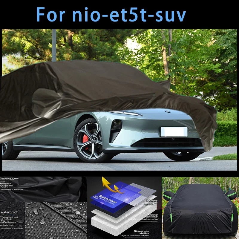 

For nio-et5t-suv Outdoor Protection Full Car Covers Snow Cover Sunshade Waterproof Dustproof Exterior Car accessories