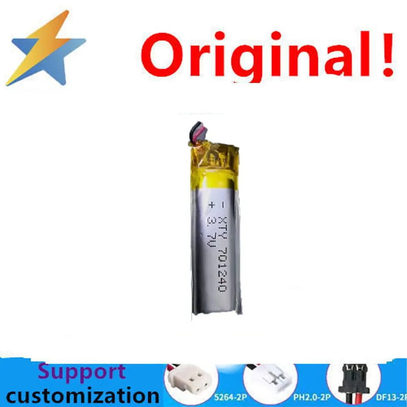 400MAH polymer battery, 701240 capacity meter, smart watch, shaver, sound pickup, beauty eye recording, 1.25 heads, 3.7V