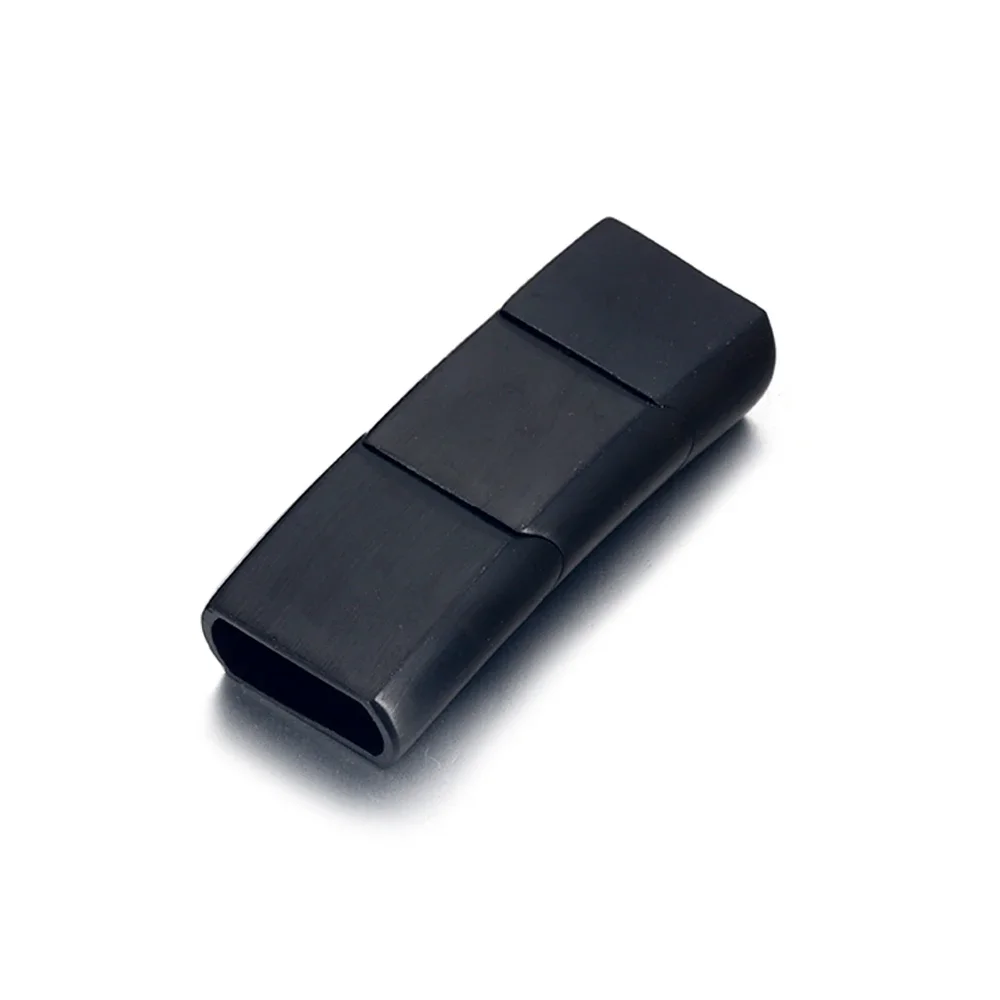 Erweiterter Edelstahl-Verschluss, drei Teile, Magnetverschlüsse, 12 x 6 mm, 8 x 5 mm, für Lederarmband, DIY-Schmuckherstellungszubehör