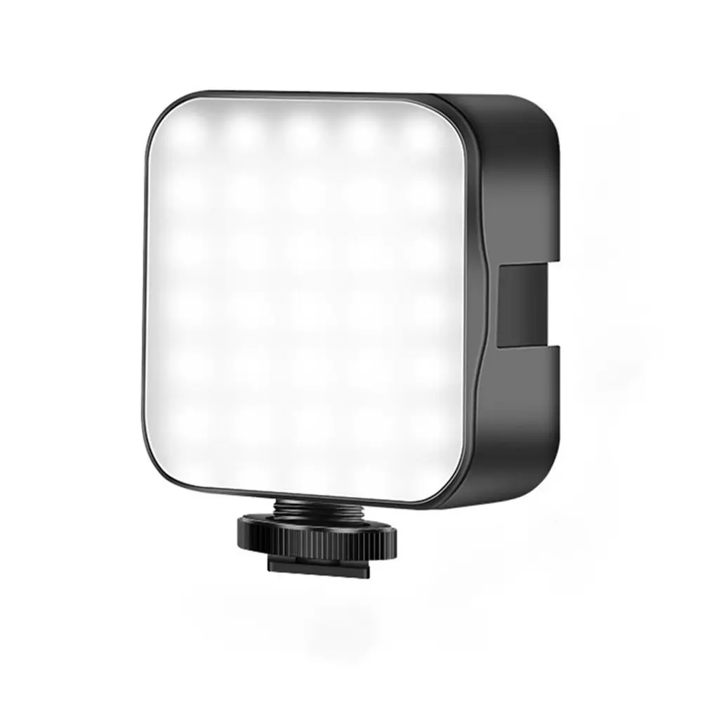 Mini Hot Shoe Mount Adapter 5W DSLR Camera LED Video Light Dimmable 6500K Fill-in Lamp For Canon/Nikon/Sony