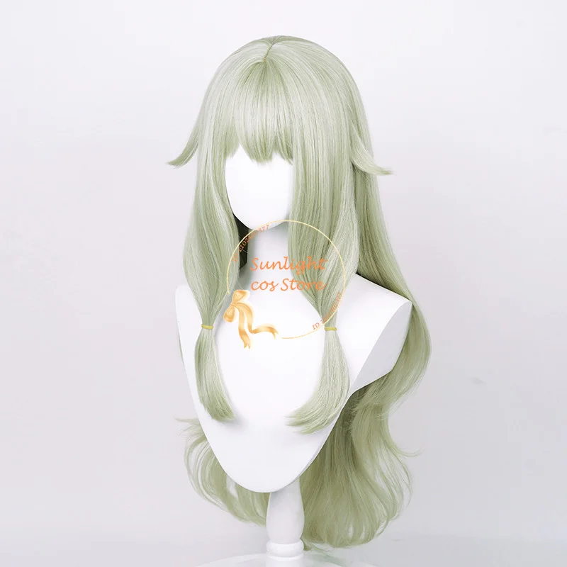 High Quality Synthetic Hair Kusanagi Nene Cosplay Wig 80cm Cruly Green Wigs Heat Resistant Hair + Wig Cap