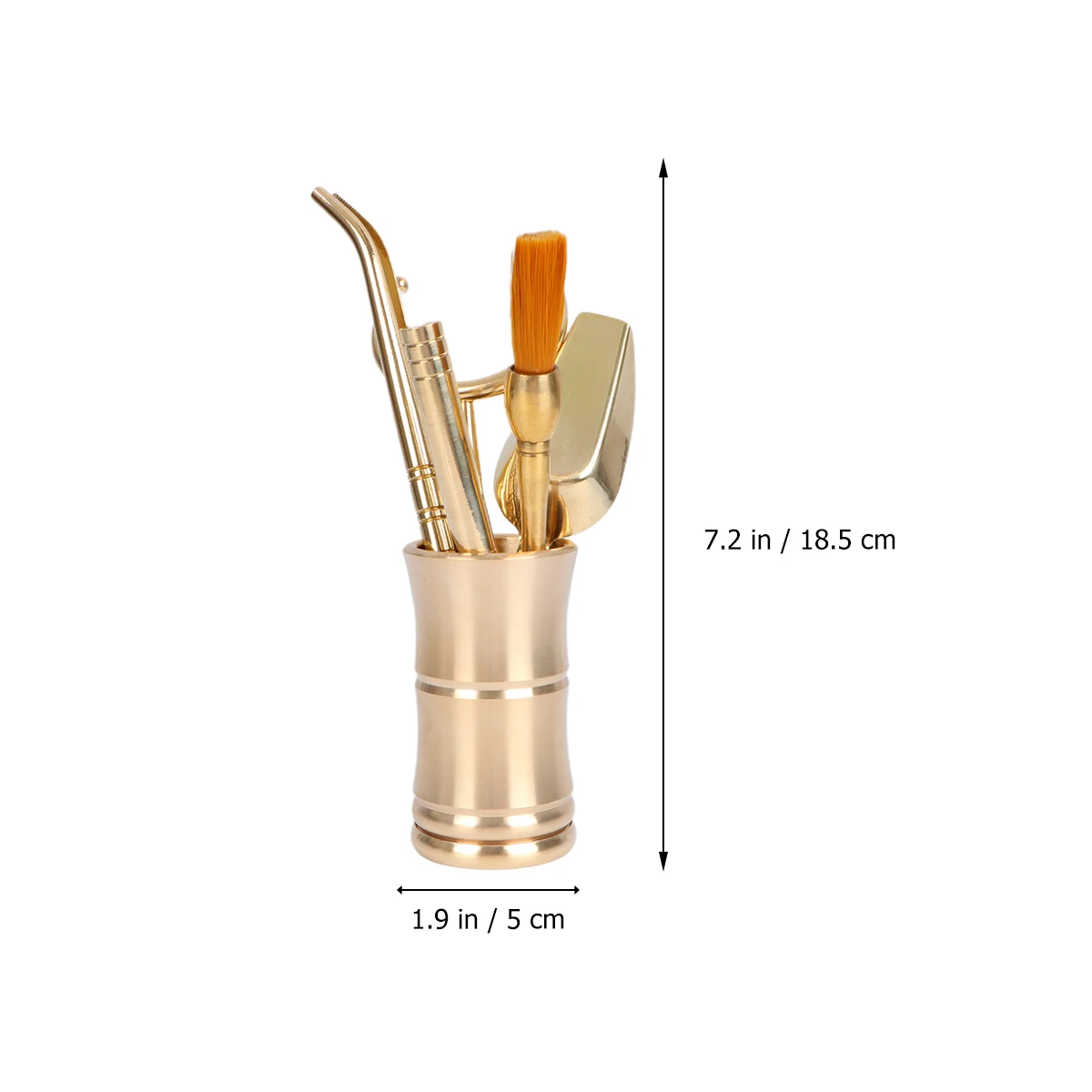 

Chinese Kung Fu Tea Making Set Elegant Bamboo Design Tea Utensil Kit Includes Bucket Pen Fork Knife Clip Spoon