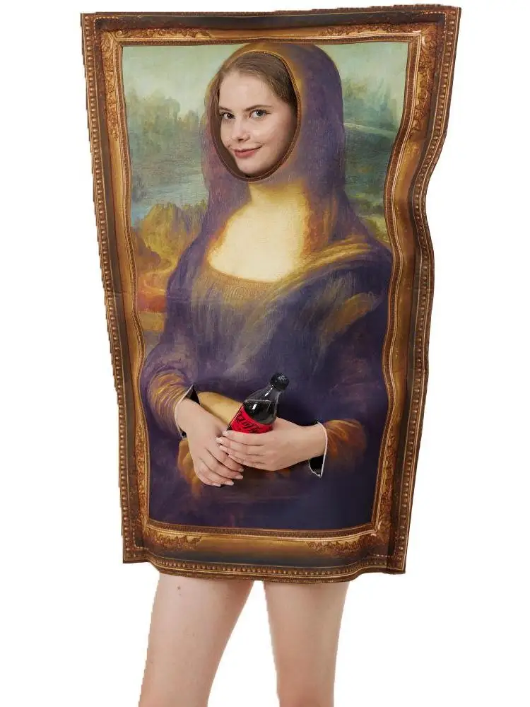 

Halloween Party Fun Parody Mural Costume Jumpsuit Performance Outfit Women's Ethnic Wear Stage Costume Autumn 2025
