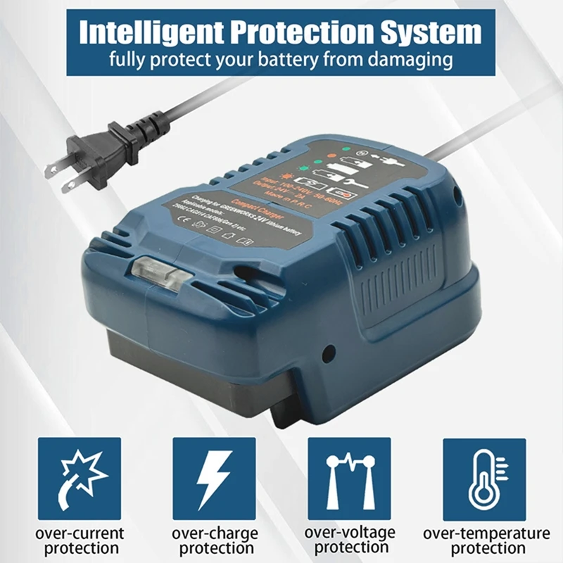 

Мини-компактное зарядное устройство для литиевой батареи Greenworks, литиевая батарея 24 В, вилка стандарта США 29862 CAG814 CAF806 (Gen 2) и т. д. A21R