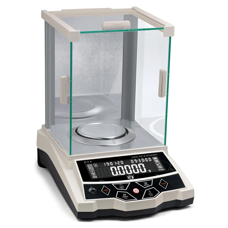 

Veidt Weighing HUAZHI DTY-A120 120g 0.001g External Calibration High Precision Table Movable Waterproof Platform Count Balance