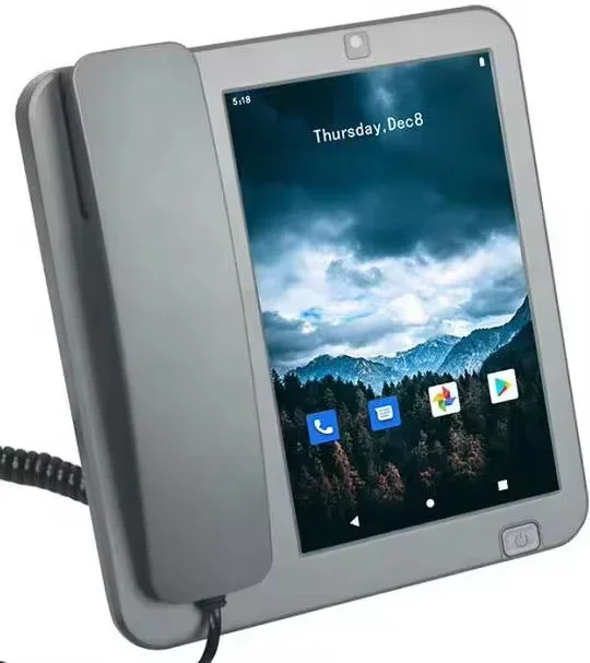 Teléfono Fijo Inalámbrico TSCINBUNY para Oficina y Hogar, con Tarjeta SIM GSM LTE 4G, Android, Hotspot, Video Inteligente, Teléfono Inalámbrico