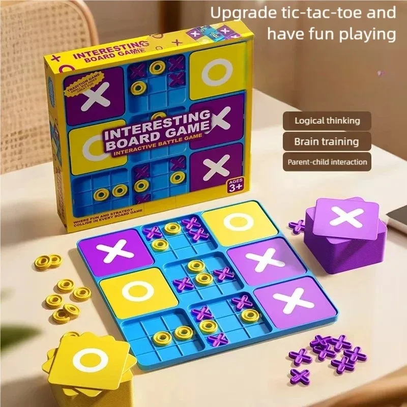 New Tic-Tac-Toe Board Game | Kids Logic Thinking Training | Early Learning Tabletop Toy view 5