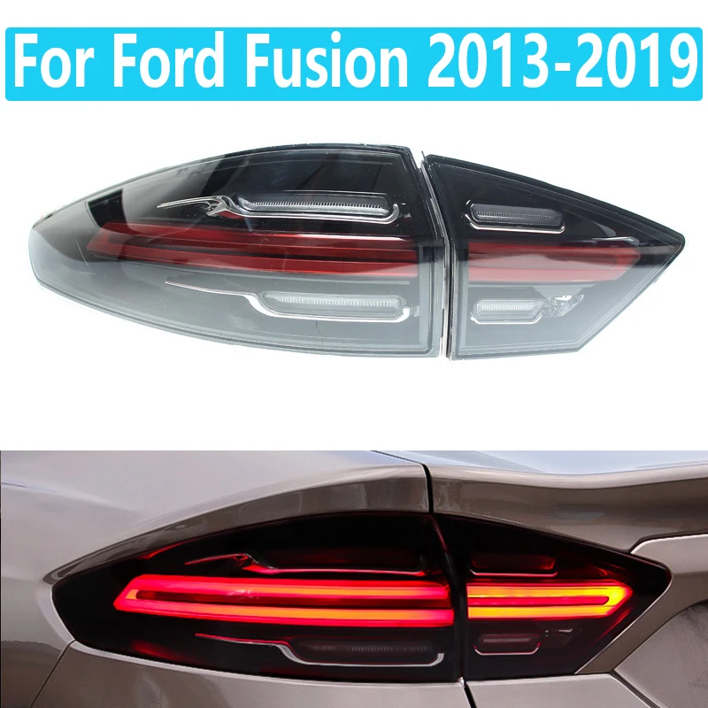 LED Tail Lamp For Ford Fusion 2013-2019 Mondeo Tail Lights LED DRL Dynami Signal Brake Reverse Auto Accessories