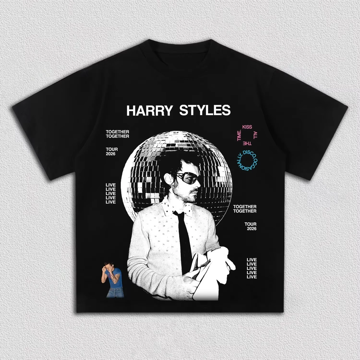 Harry Styles Photo Together, Together Tour 2026 Merch T Shirt 100%Cotton Unisex Men‘s Women's T-Shirts Y2k Casual Fans Tee 5