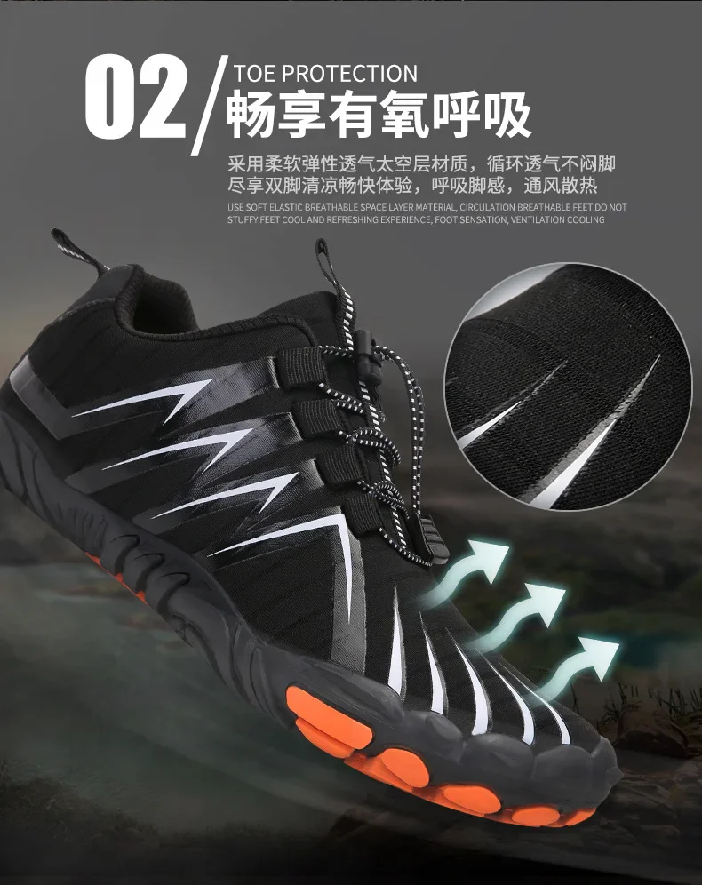 CASKYTE Summer Camping Sneakers Unisex Mountain Bike Downhill Shoes Beach Sport Hiking Shoes Quick Dry Zapatillas Ciclismo Muje