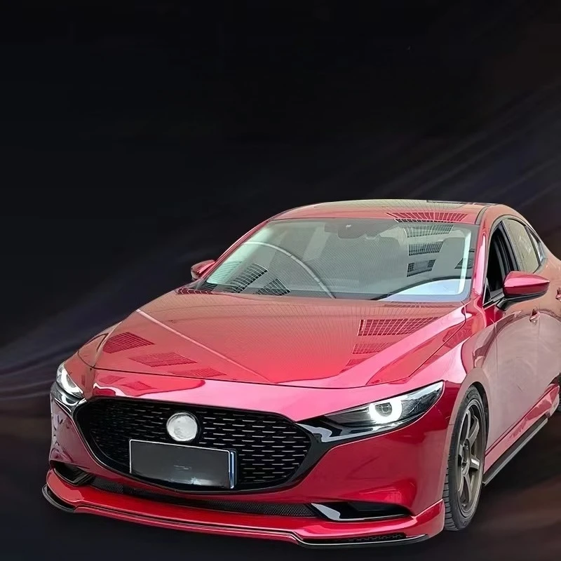 For 3 Axela(2019-2022) New Front Shovel Side Skirt Rear Lip Tail Saibote Kit Modified Surround Body Kit