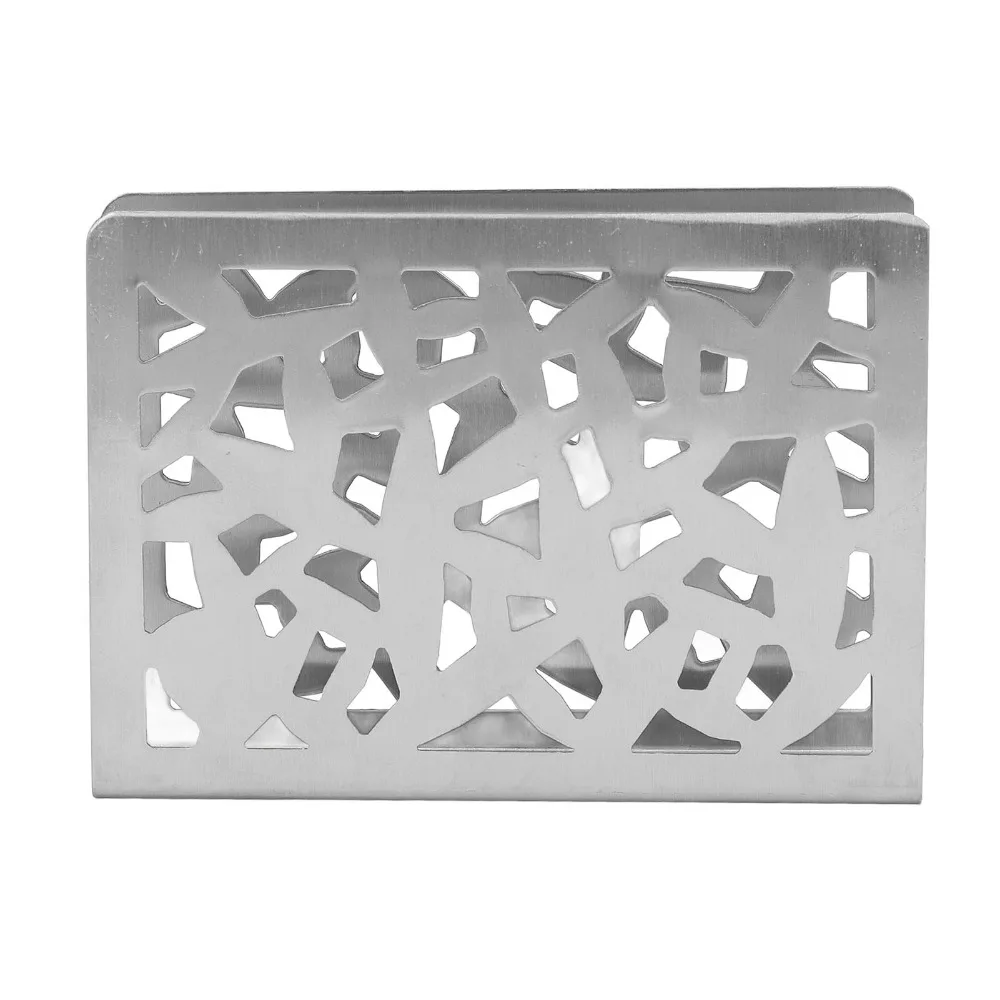 Hollow Out Napkin Holder Stable Base Glossy Edge Vertical Napkin Holder Elegant Hollow Out Napkin Holder Restaurant