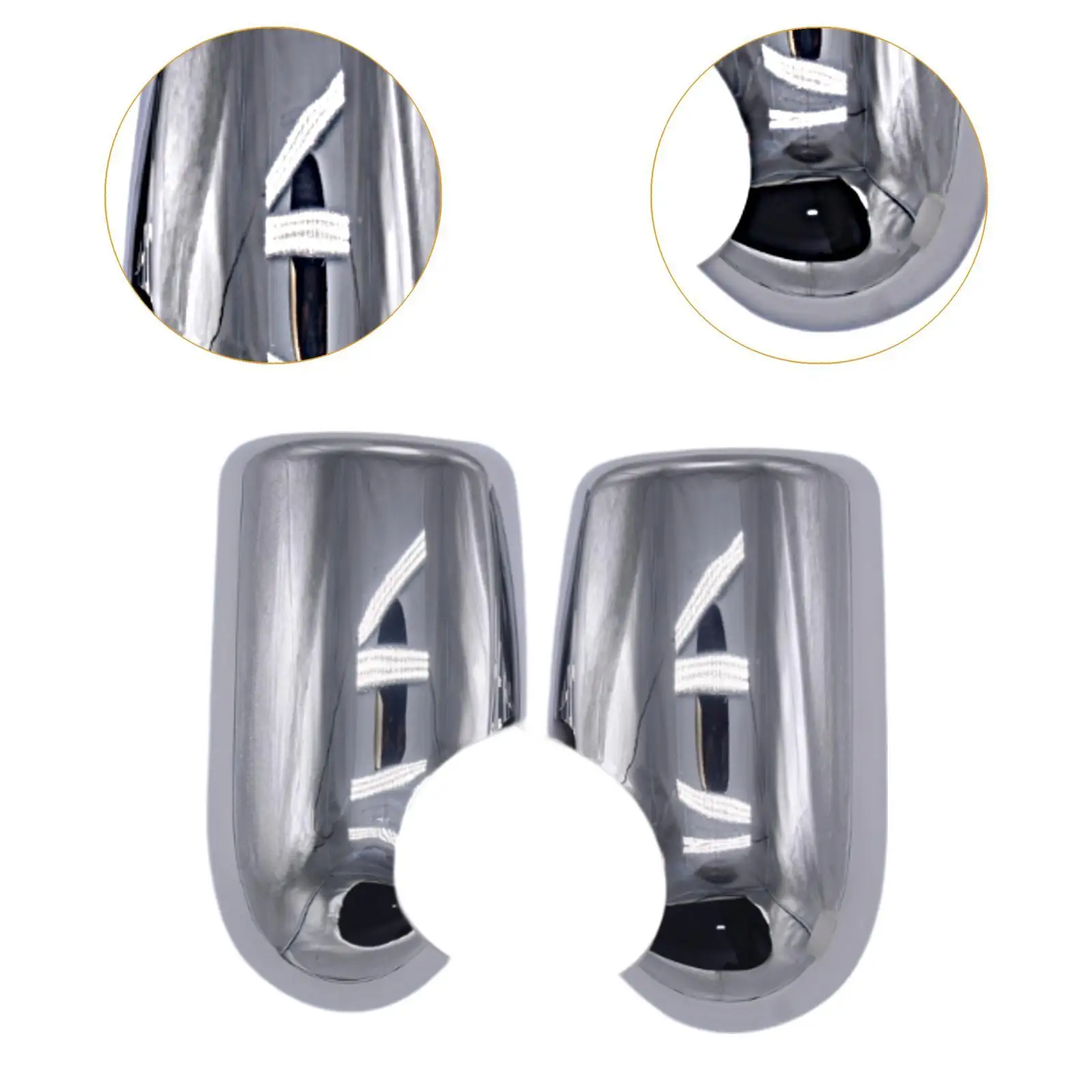 2x กระจกมองข้าง Trim ครอบคลุมกาวสําหรับ Ford Transit MK6 2000-2006