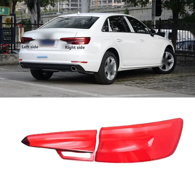 

for Audi A4L 2017-2019 Car Rear Taillight Shell Brake Lights Shell Replace Auto Rear Shell Cover Lampshade