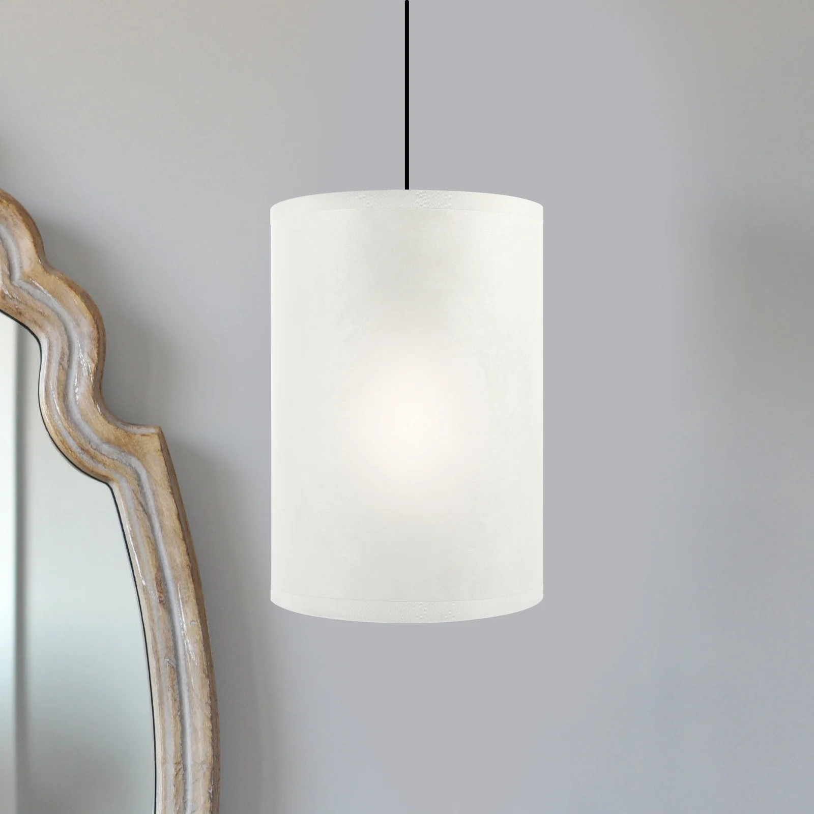 

Marble Pattern Lampshade Modern Drum Design For Pendant Light Chandelier Home Decor E27/E14 Socket Compatible