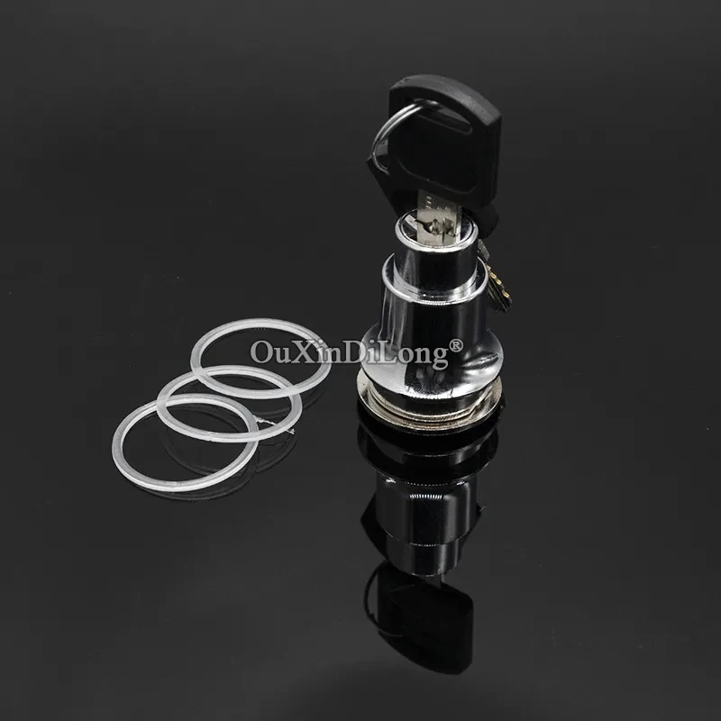 

Фирменная Новинка, 10 шт., замки для стеклянных шкафов из цинкового сплава, торговый центр, ювелирные изделия, дверные замки для шкафа, нажимной замок для 5 ~ 8 мм