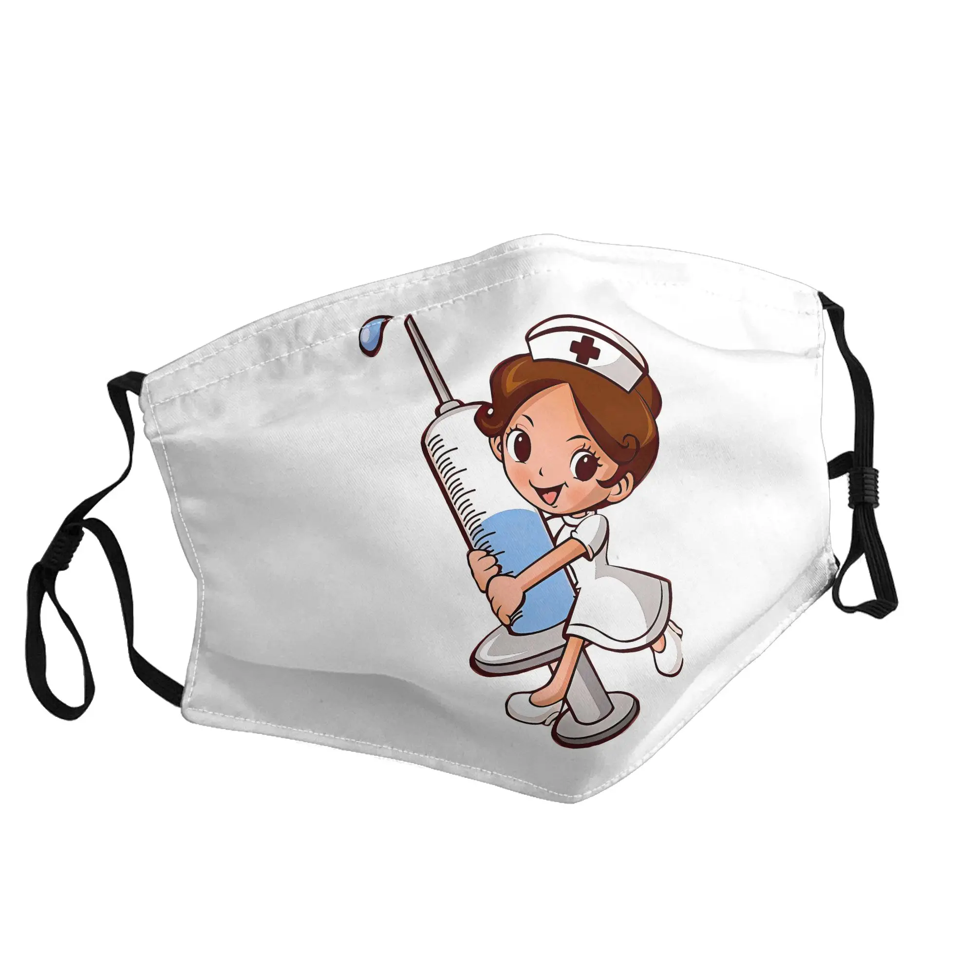 

Маска для медсестер унисекс, модная, с принтом, для улицы