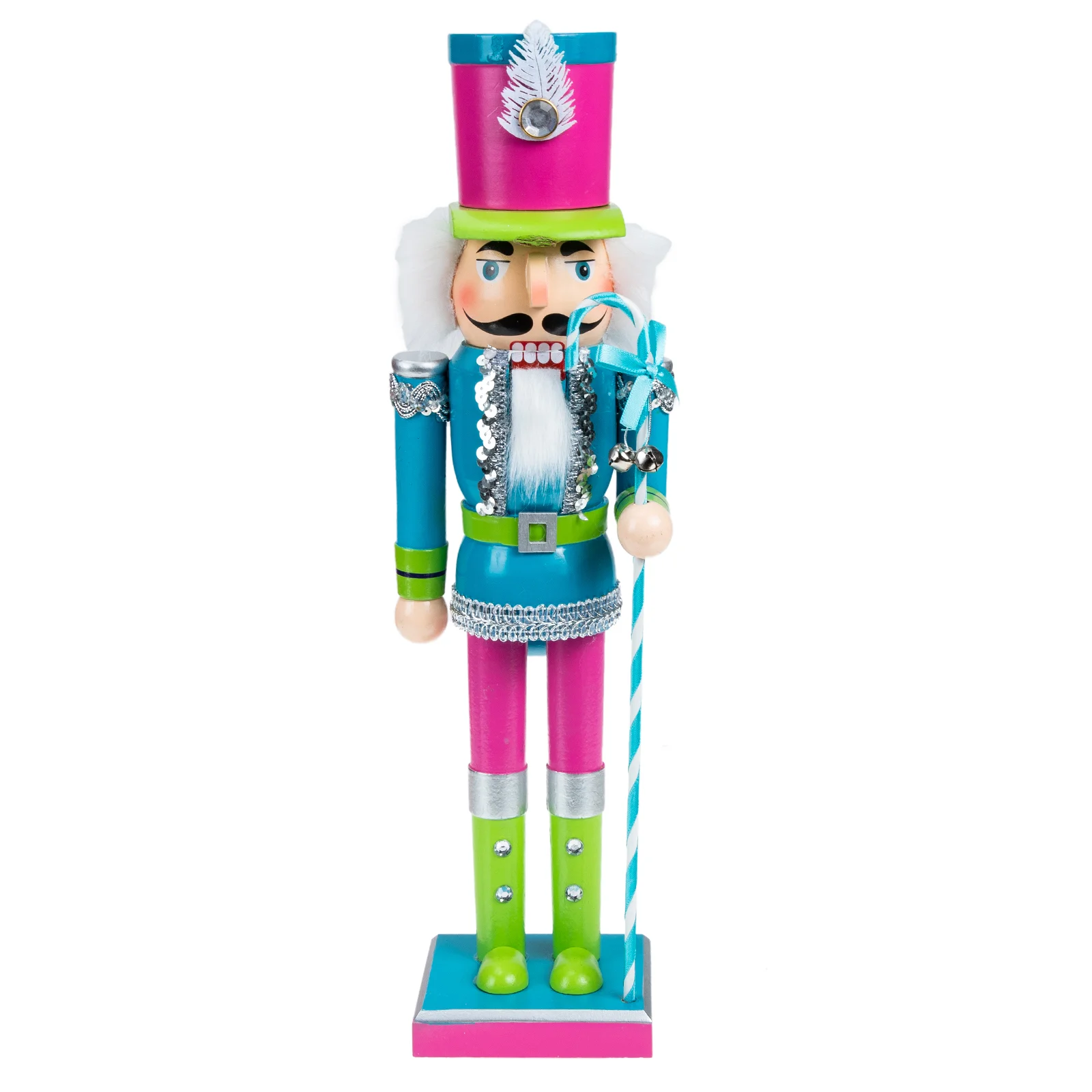 

Nutcracker Christmas Decorations Xmas Ornament Desktop Wood Nutcrackers Soldier Wrapping Paper Craft Party Supplies