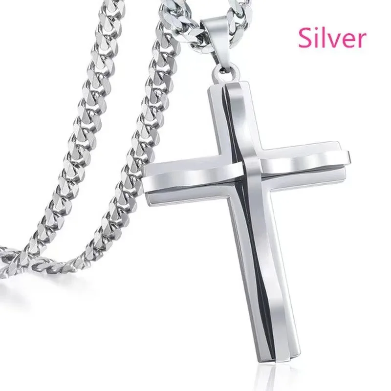 1 Elegant High-end Alloy Cross Dragon Shaped Pendant for MEN\'S FASHION Necklace, Vacation, Travel Party, Personalized Design