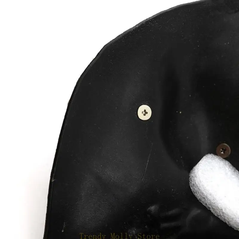 Máscara rebite n5kb máscara rebite meia -face para homens adultos mascaradas halloween