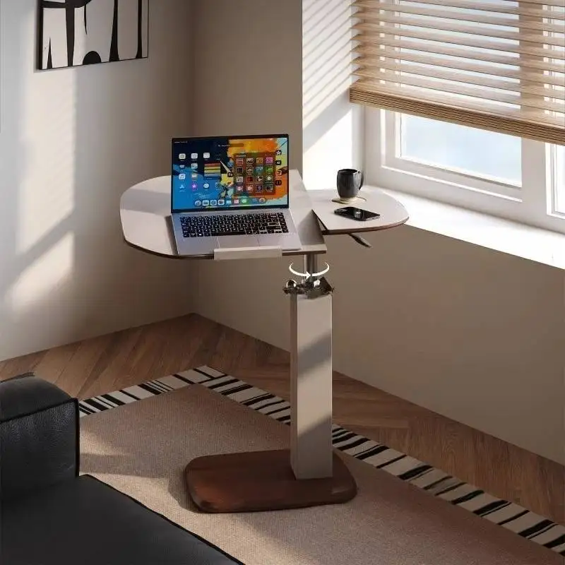 

Brown Modern Coffee Tables Luxury Walnut Design Storage Adjustable Coffee Tables Living Room Lateral Beistelltisch Furniture