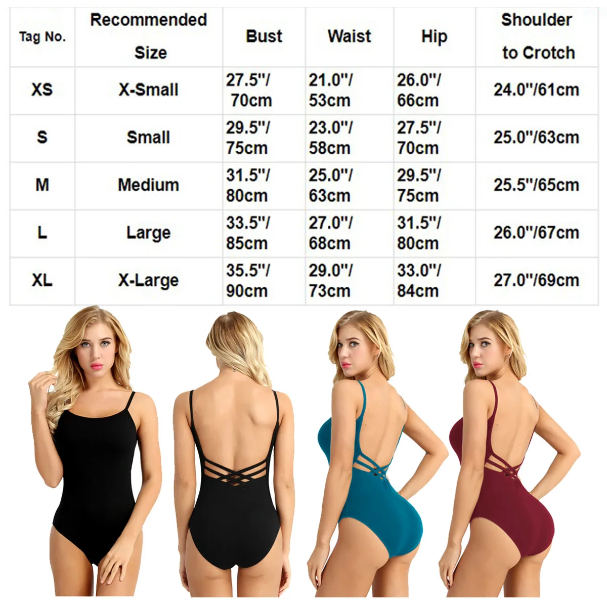 Ballet Dance Leotard Womens Adult Mesh Splice Gymnastics Bodysuit Dancewear One-Piece Backless Training Costume