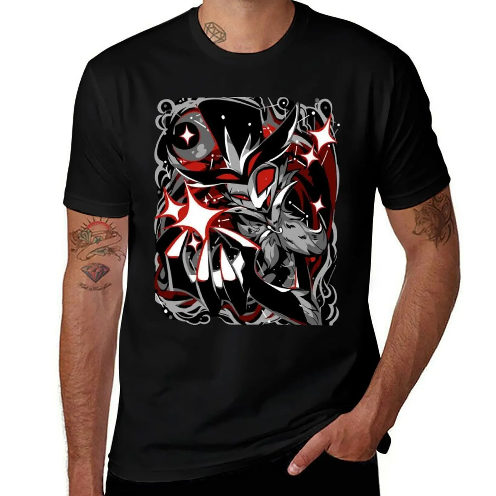 Stolas Demon Design - Helluva Boss T-Shirt graphics oversized mens t shirts casual stylish