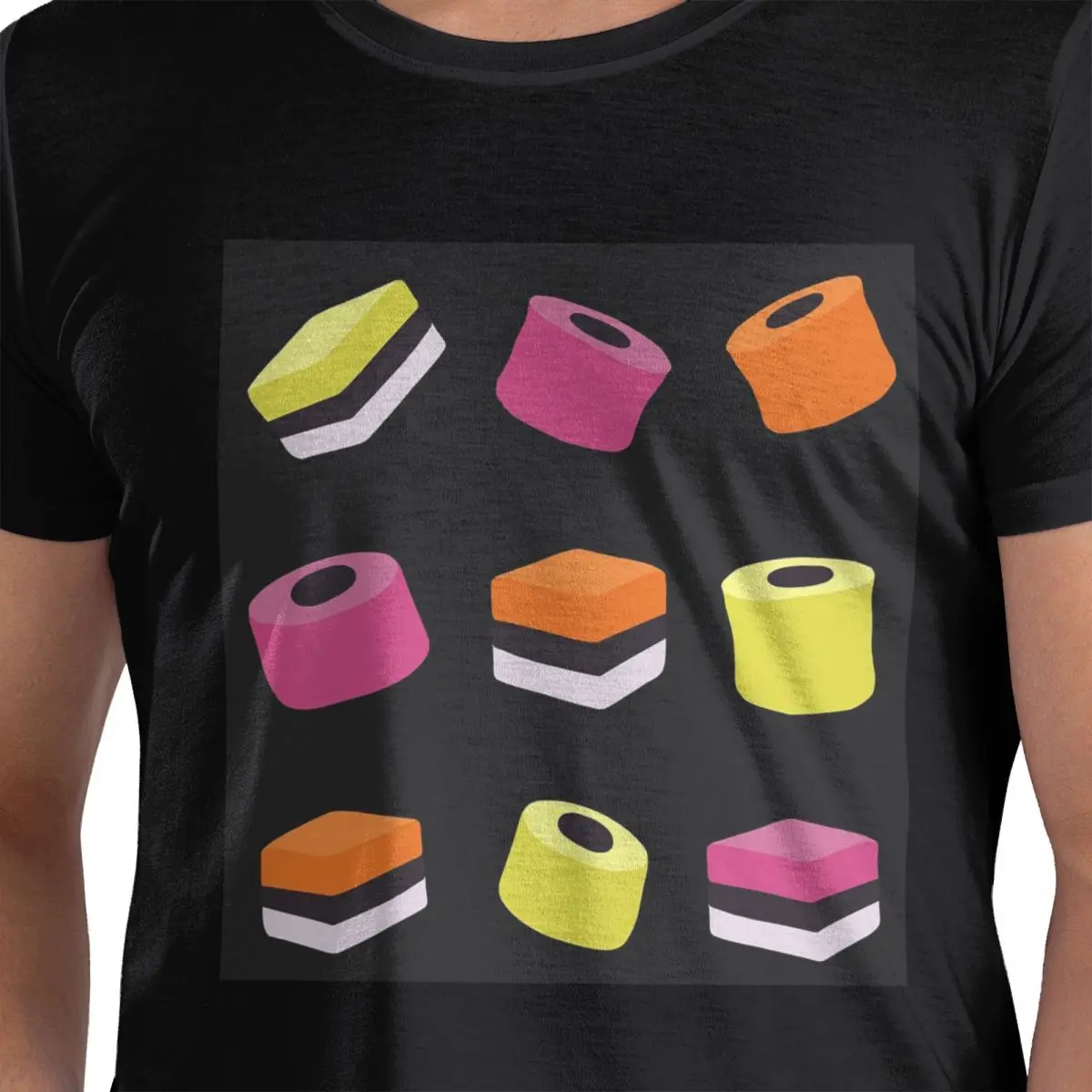 

Liquorice Allsorts Sweets 100% Cotton T-Shirt Men's Classic T Shirts Men Round Neck Short Sleeve S-6XL