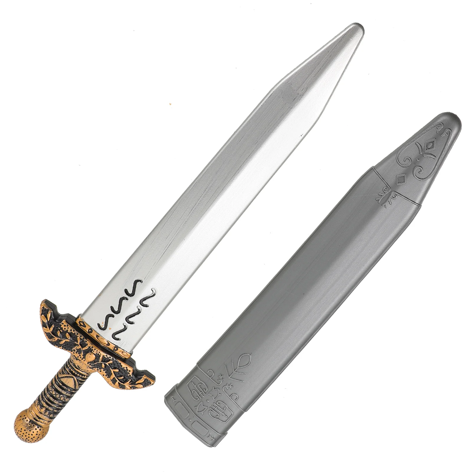 

Пластиковый безопасный игрушечный меч, римский меч, реквизит, оборудование для боевых искусств, износостойкая забавная игрушка, аксессуар для костюма на Хэллоуин