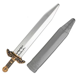 Plastic Safe Toy Sword Roman Sword Props Martial Arts Equipment Wear Resistant Funny Plaything Halloween Costume Accessory