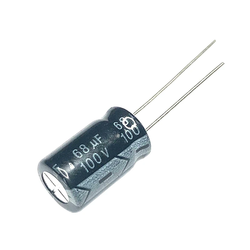 100V68UF 10x13mm  Aluminum Electrolytic Capacitors 100V 68UF 100wv 68mf 100vdc 68MFD 68uf100v 100v68mf 68mf100v 100v68MFD 100uf