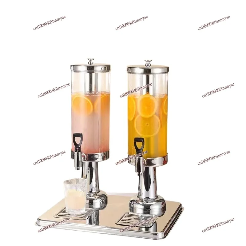 

Single Head Double Head Stainless Steel Juice Pitcher 3L 6L 9L Commercial Beverage Dispenser Transparent Self-Service Cold Drink