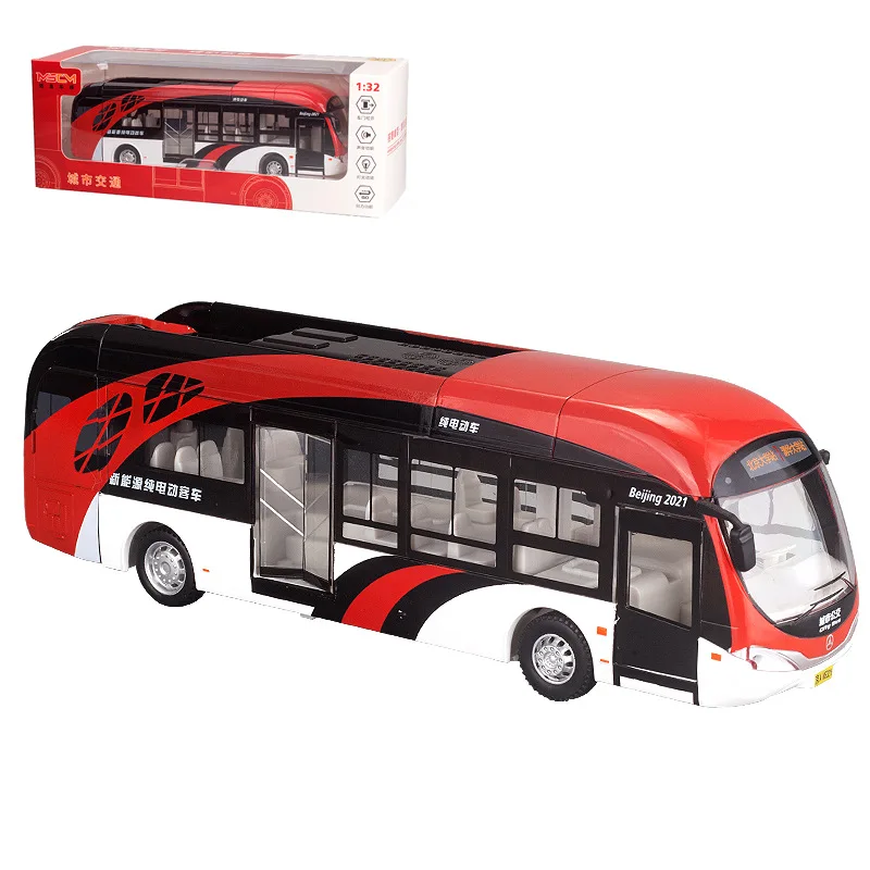 

1:32 школьный автобус, модель автомобиля, литые под давлением металлические игрушечные транспортные средства, городской автобус, имитация дверей, открывающиеся звуки и свет, коллекция детских игрушек, подарки